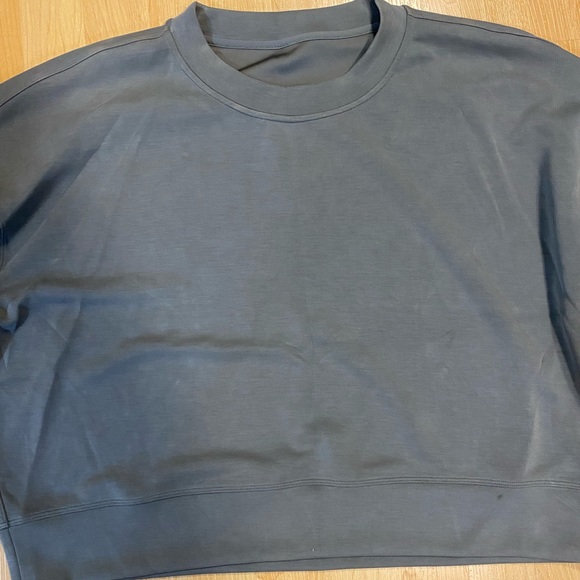 Never worn Lulu Crop top sweater made with the most luxurious material. - Picture 2 of 5